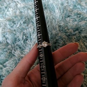 Size 9 925 Sterling Silver CZ Ring